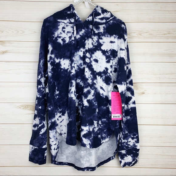 Betsey Johnson Tops - NWT Betsey Johnson Performance Tie-Dye Hoodie Sz M